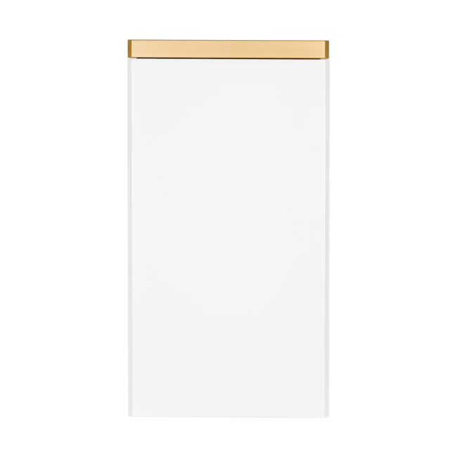 Szafka łazienkowa wisząca 40x75 cm Aquameb Andora biały połysk złoty mat