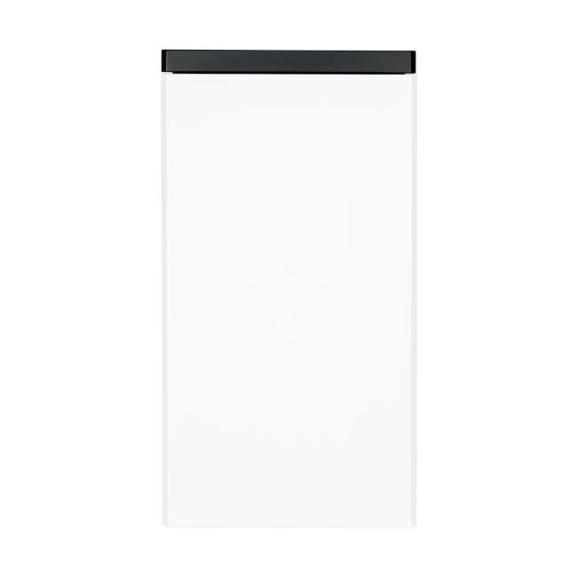 Szafka łazienkowa wisząca 40x75 cm Aquameb Andora biały połysk czarny mat