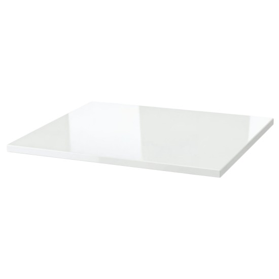 Lakierowany blat łazienkowy z kolekcji Borneo, biały połysk